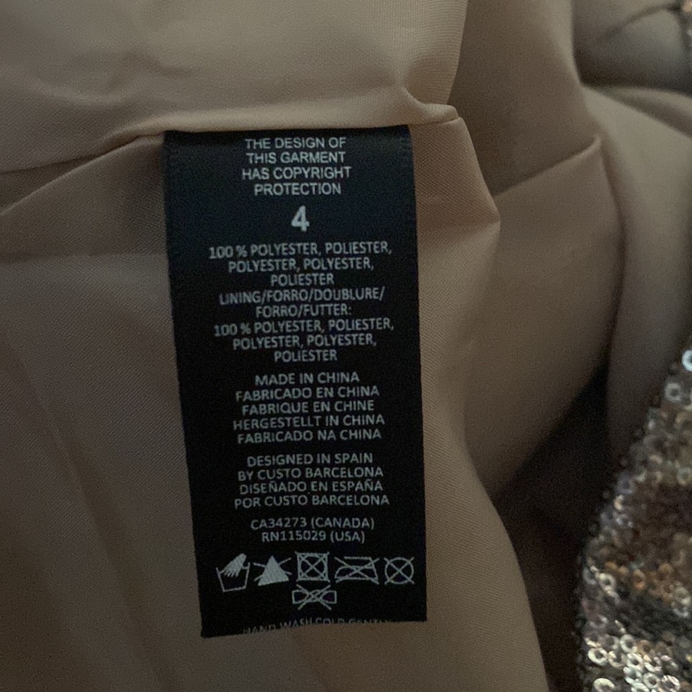 Gold and sequins Mini dress - Picture 11 of 11
